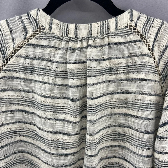 Free People Hideaway Tweed Henley Top Size XS Pockets, Oversized, Boho - Picture 8 of 11